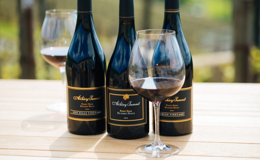 Archery Summit’s Pinot Noirs.