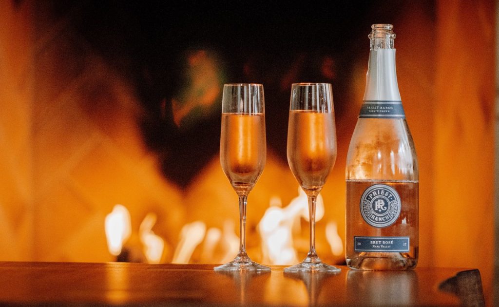 Priest Ranch Wines Brut Rosé.