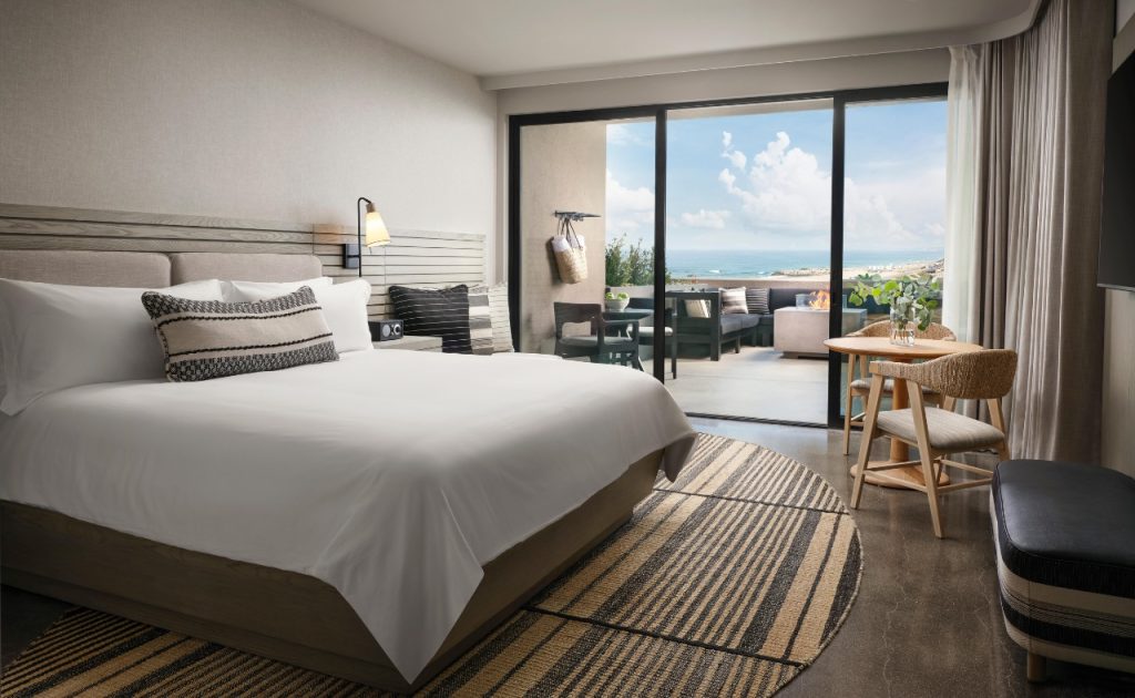 Alila Marea one-bedroom fir pit guest room.