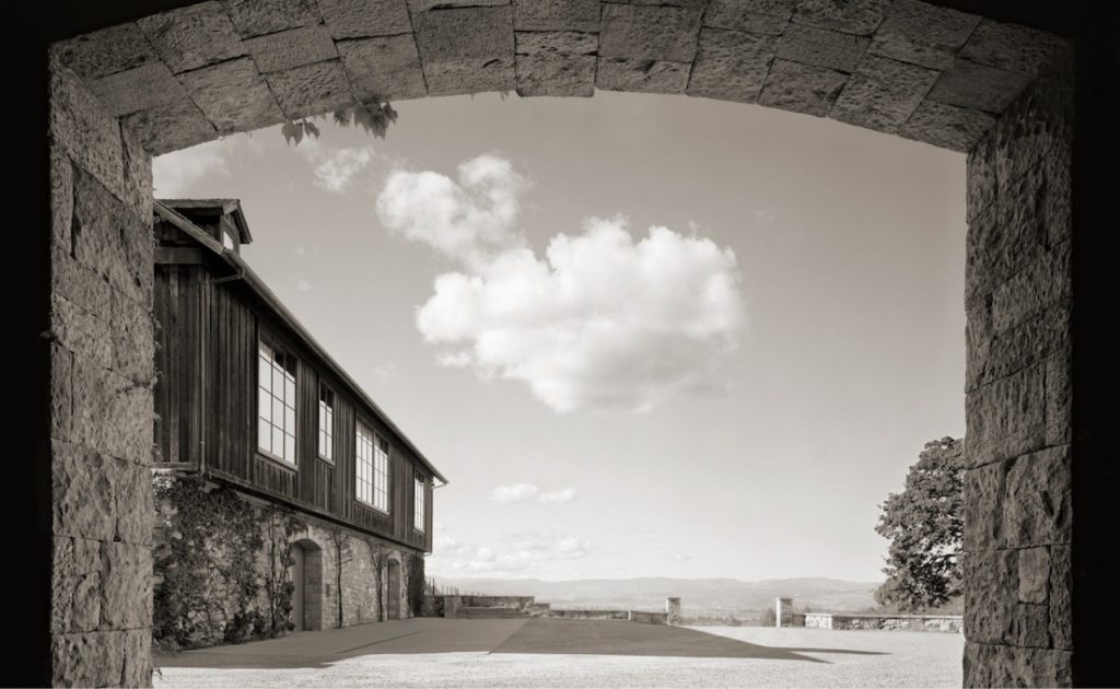 Bond Wine estate and cloudscape.