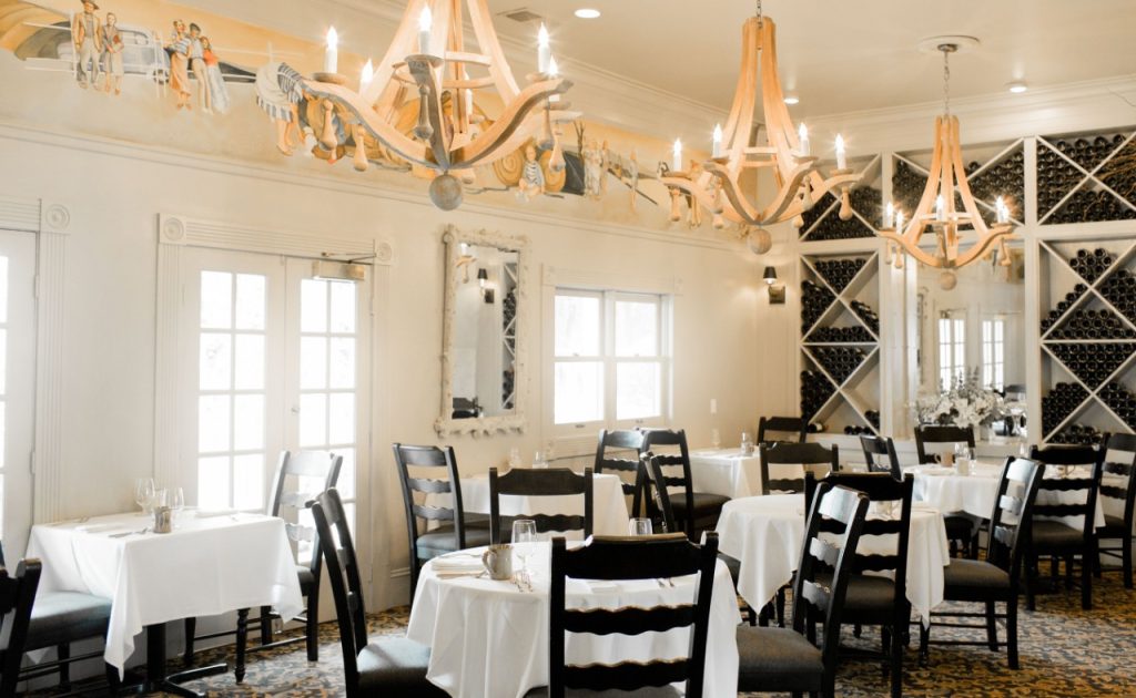 Farmhouse Inn & Restaurant dining room. 