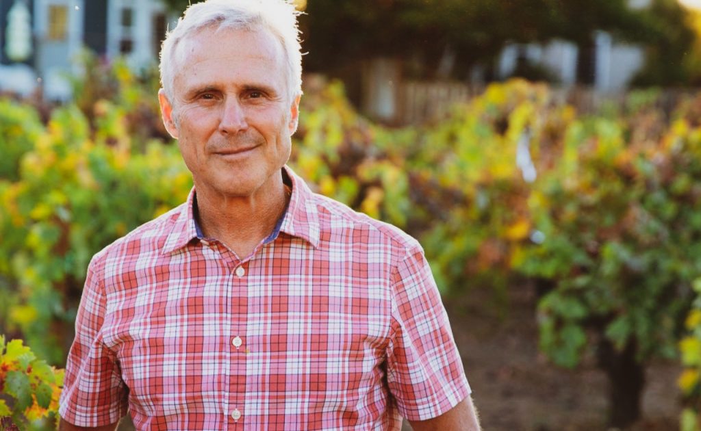 Robert (Bob) Biale in vineyard.