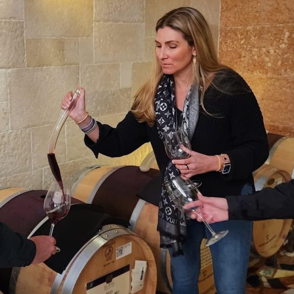 Desirée Del Dotto barrel tasting.