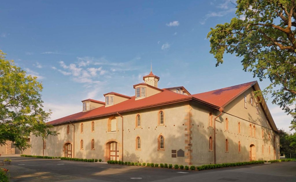 Charles Krug Winery exterior. 