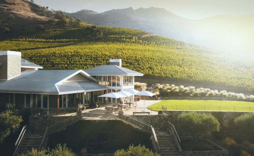 Shafer Vineyards in the morning.
