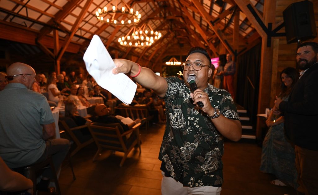 Franco Finn. (Project Zin Auctioneer and Golden State Warriors' "hype man") 