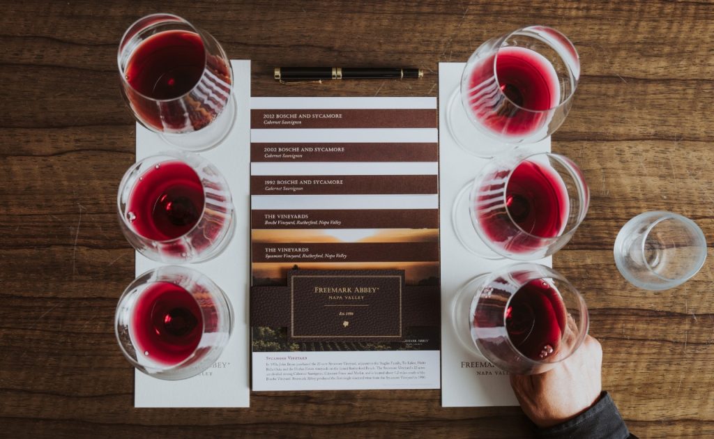 Freemark Abbey Winery Decades Wine Tasting.