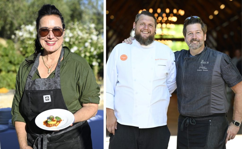 Catelli Restaurant's Chef Domenica Catelli, Monti restaurant's Chef David Zimmerman and Chef Dustin Valette, owner of The Matheson & Valette restaurants. 