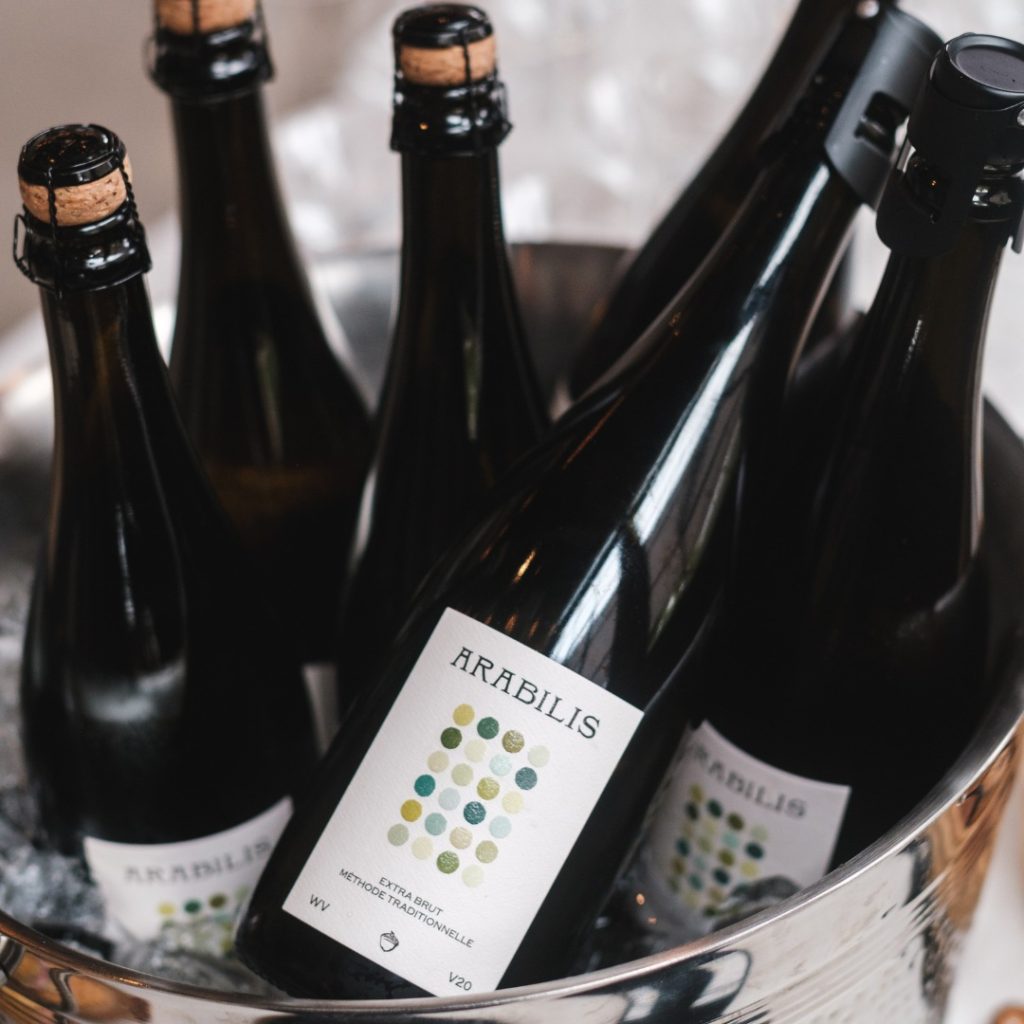 Arabilis Sparkling Wines in Champagne bucket.