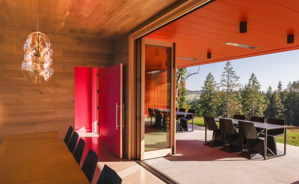 Corollary Wines tasting room in Amity, Oregon.