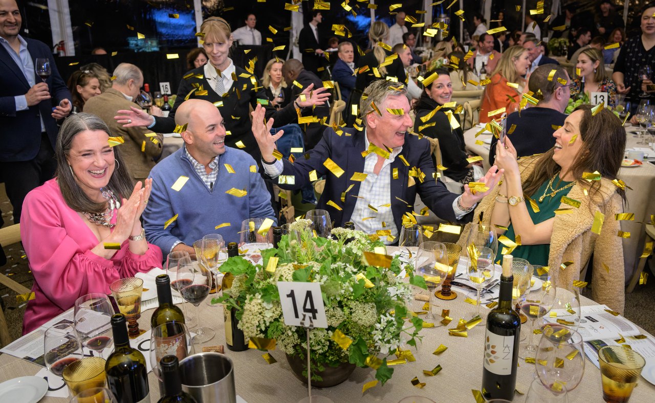 Auction winners at Inspire Napa Valley event.