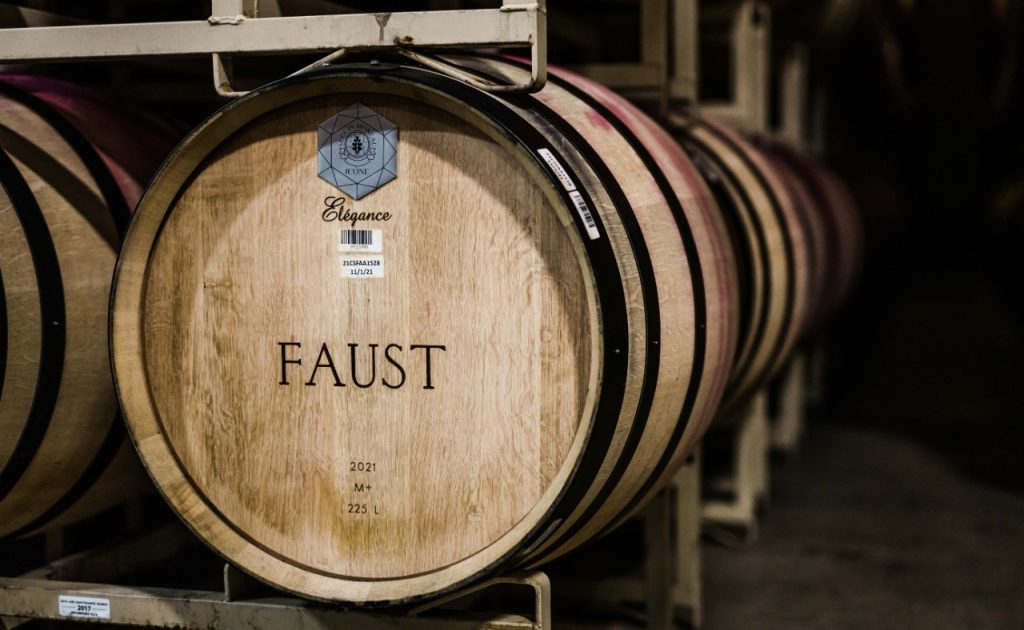 Faust Wines Barrel. 