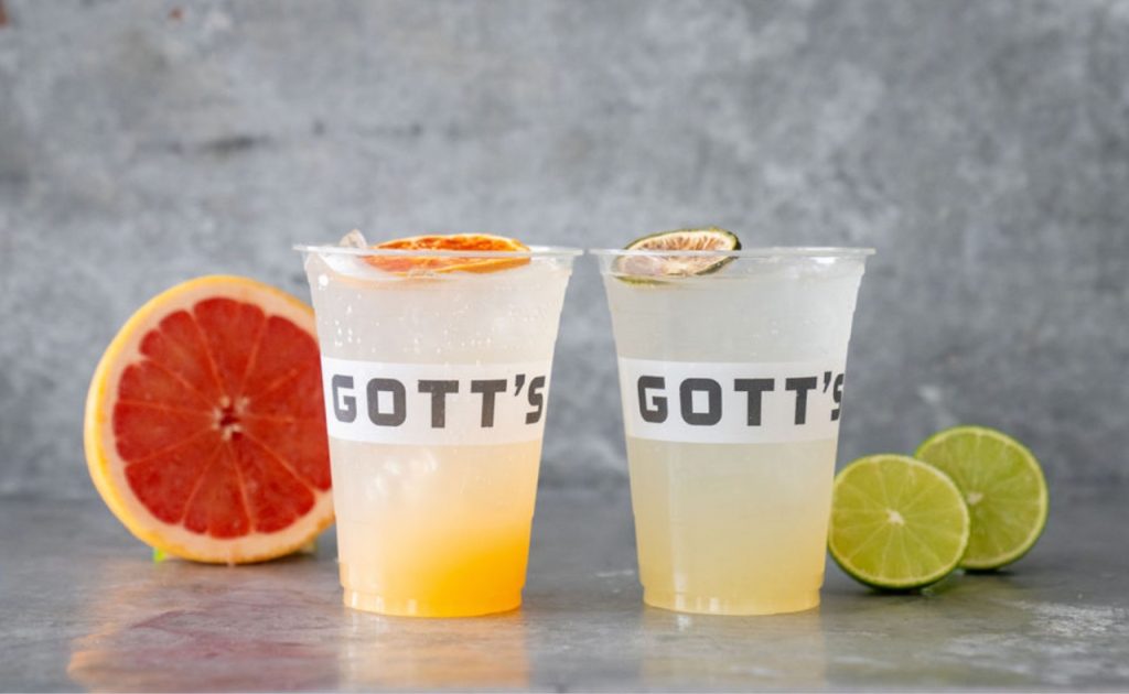 Paloma Spritz and Margarita Spritz at Gott's Roadside.