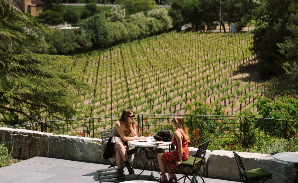 Guests at Faust Wines. 