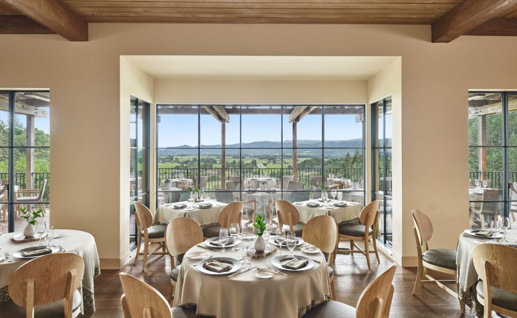 The Restaurant at Auberge du Soleil resort.