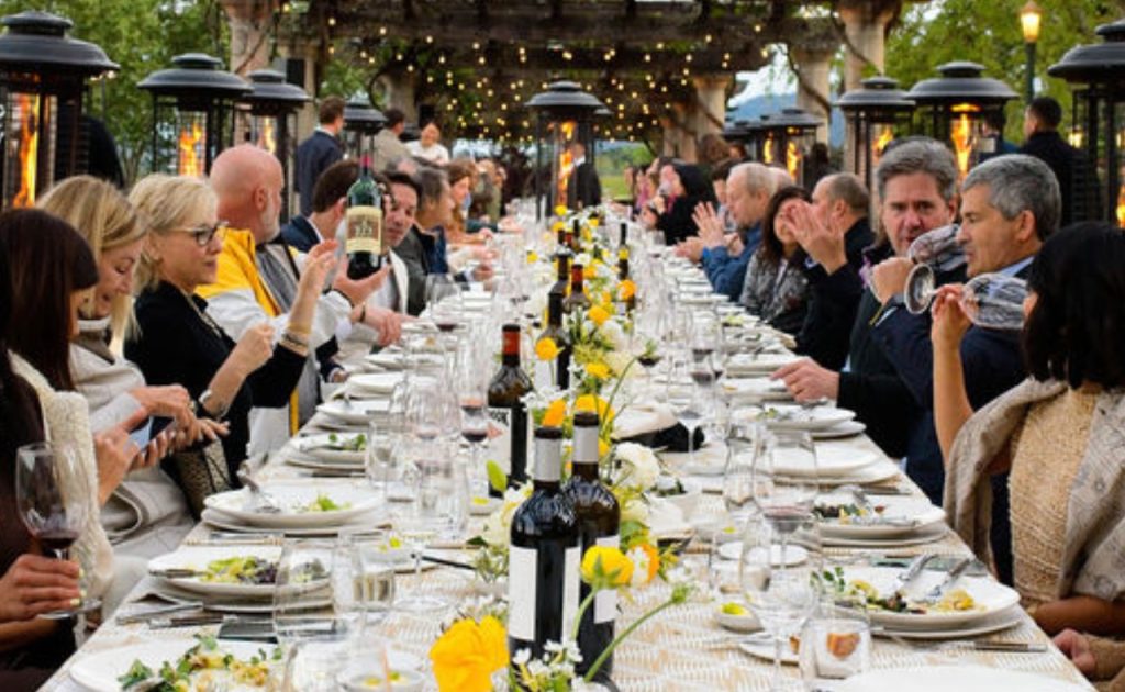 Dinner guests at Inspire Napa Valley.