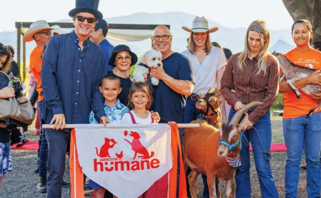 People with animals supporting Jameson Humane Animal Rescue.