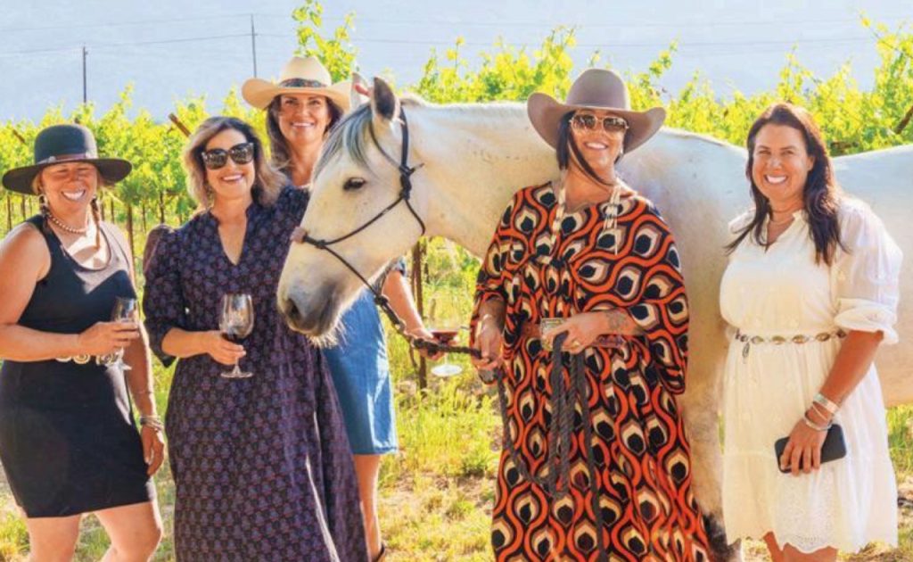 Women with a horse at Jameson Humane Animal Rescue.