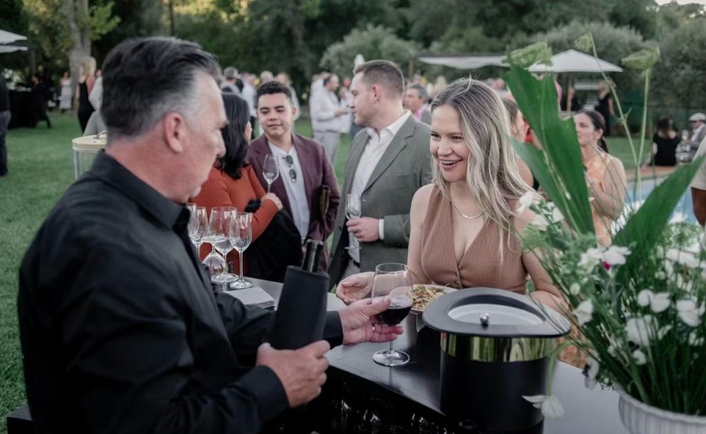 Guest at Summer Soirée at Spring Mountain Vineyard.