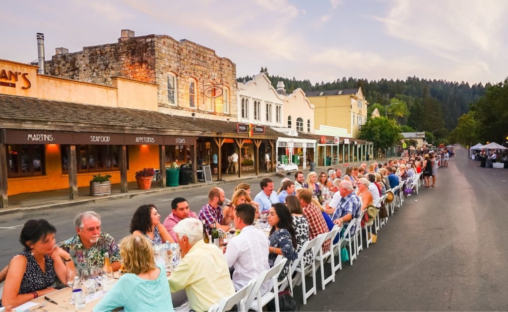 Calistoga Harvest Table guests.