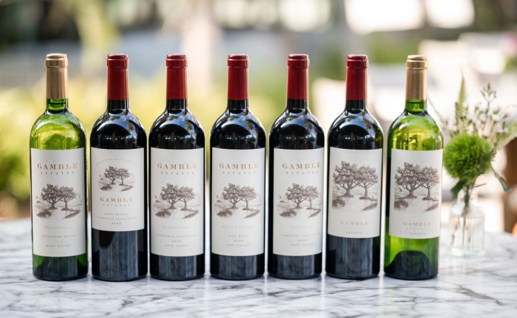 Gamble Estates wine.