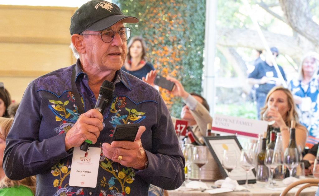 Gary Nelson, Co-Founder of K-3 Innovation at Sonoma County Wine Celebration. 