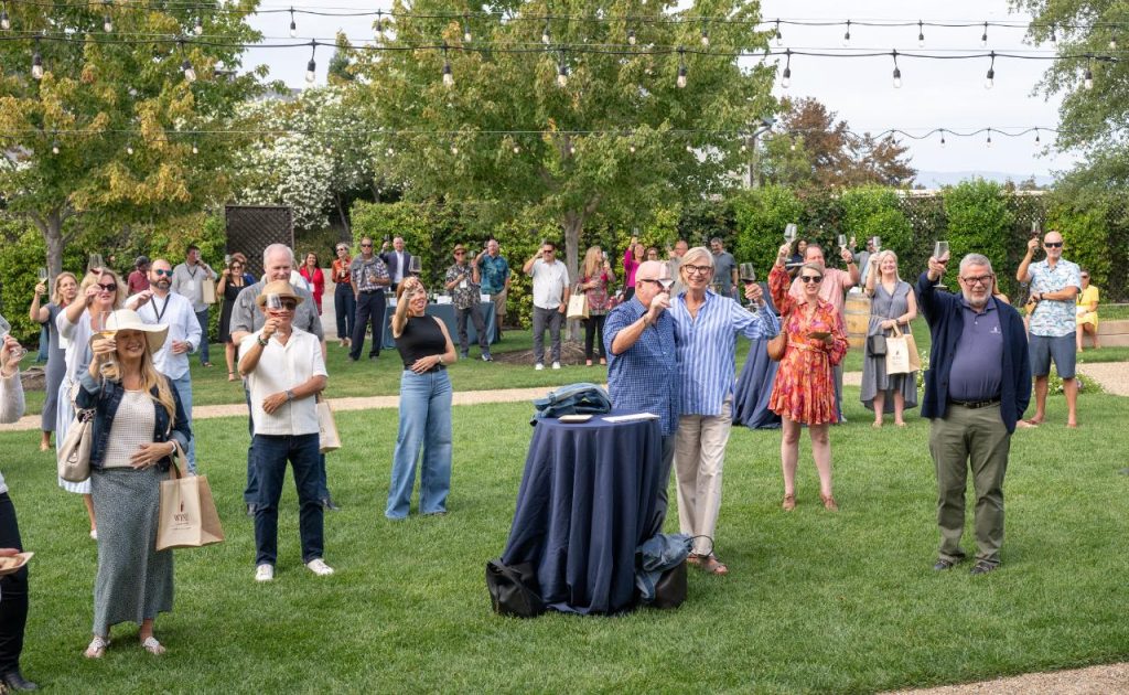 Wine reception at Bricoleur Vineyards during Sonoma County Wine Celebration.