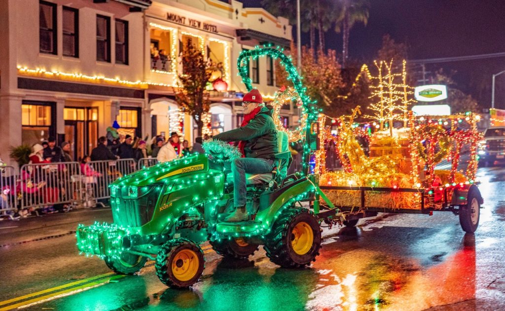 Calistoga Lighted Tractor Parade 1.