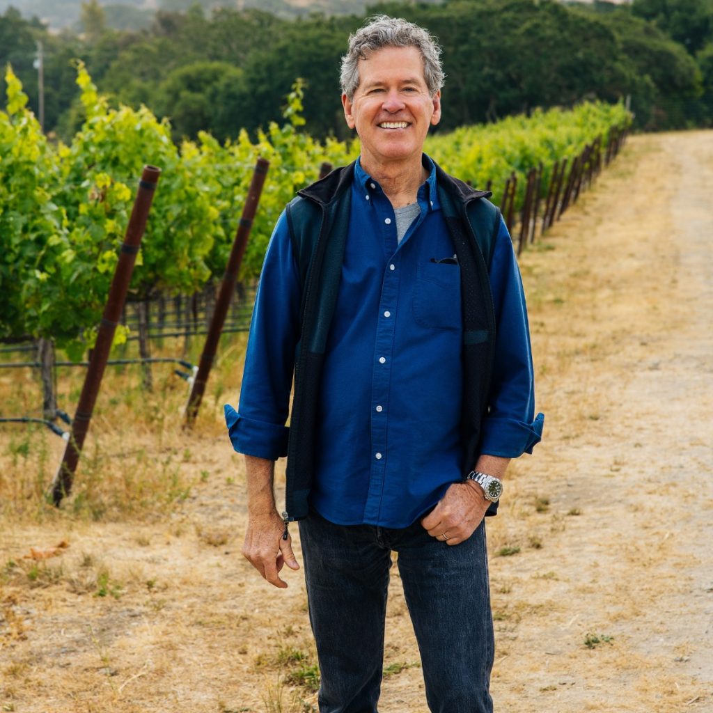 Paul Hobbs at Nathan Coombs Estate in Coombsville, Napa Valley. 