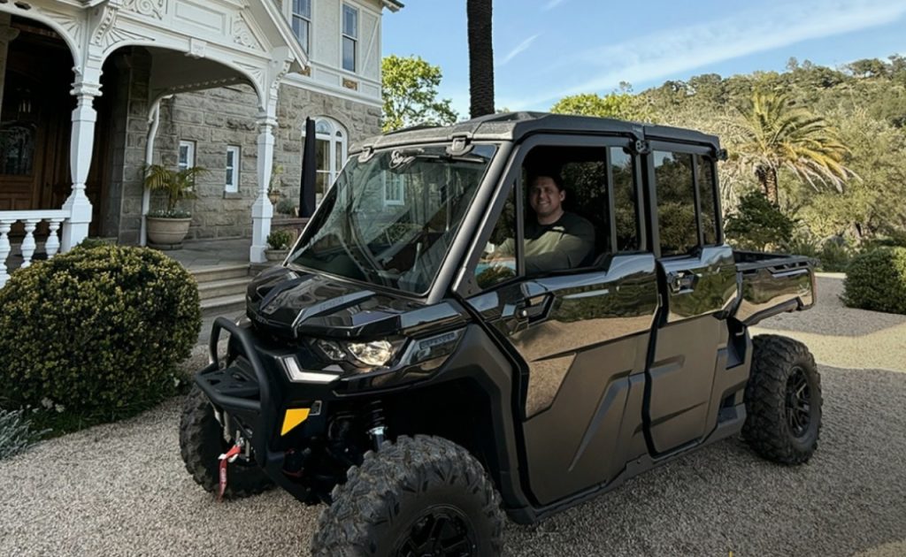 Spring Mountain Vineyard ATV. 