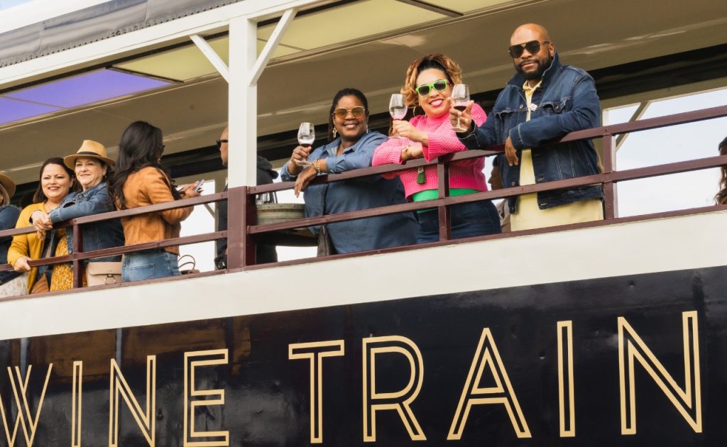 Napa Valley Wine Train guests. 