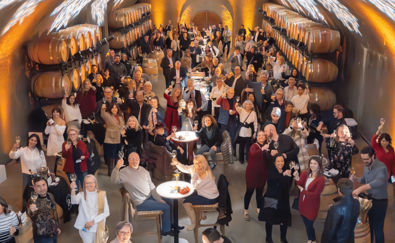 Wine tasting at Gloria Ferrer Winery